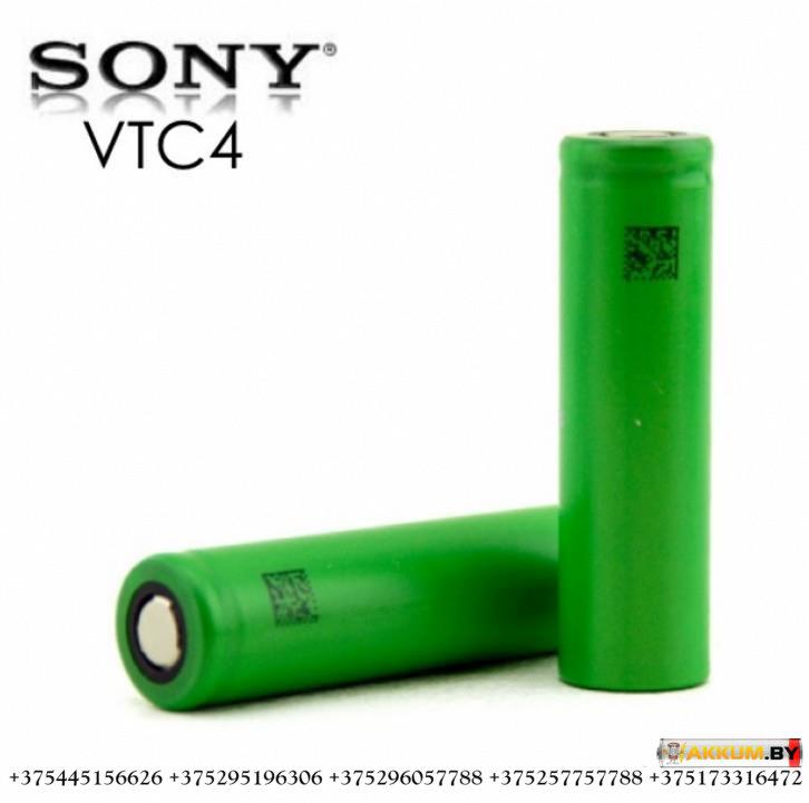 Аккумулятор li-ion Sony US18650VTC4 (2000mAh, 30А) - фото 2 - id-p147750652