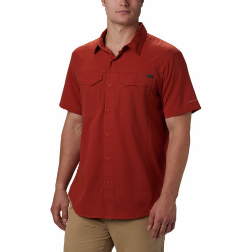 Рубашка мужская Columbia Silver Ridge Lite™ Short Sleeve Shirt красная