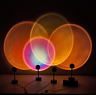 Светодиодный ночник-светильник USB. Радужный проектор заката, фото 9