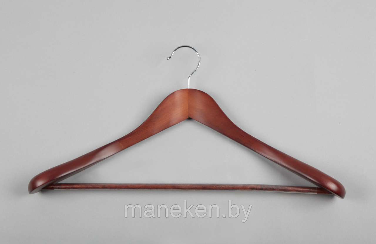 Вешалка-плечики для одежды деревянная C30-5D(красн) - фото 1 - id-p152516365