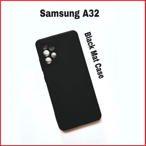 Чехол-накладка для Samsung Galaxy A32 4g SM-A325 (силикон) черный с защитой камеры - фото 2 - id-p152518526