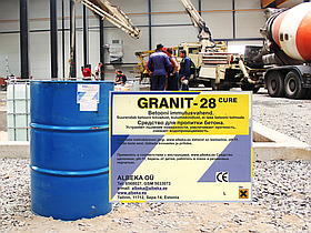 Granit-28Cure (200 л) - cредство упрочняющее для пропитки свежего и выдержанного бетона. СЕРТИФИКАТ РБ