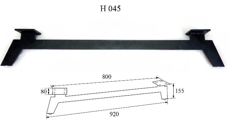 Опора мебельная H 045 - фото 2 - id-p152519260