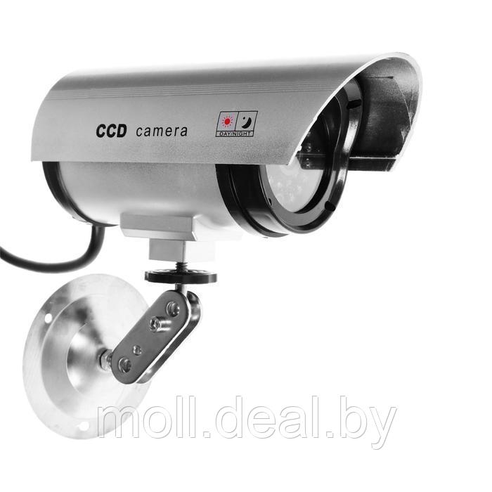 Муляж видеокамеры K-501MU, со светодиодным индикатором, 2хАА (не в компл.), серый