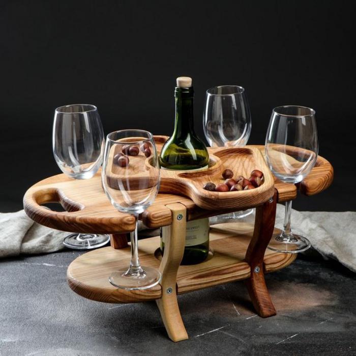Винный столик, винница, столик для вина на 4 персоны - фото 1 - id-p151855450