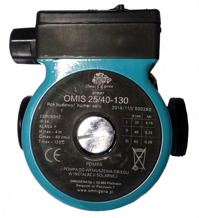 Циркуляционный насос Omnigena OMIS 25-40/130 - фото 1 - id-p152521797