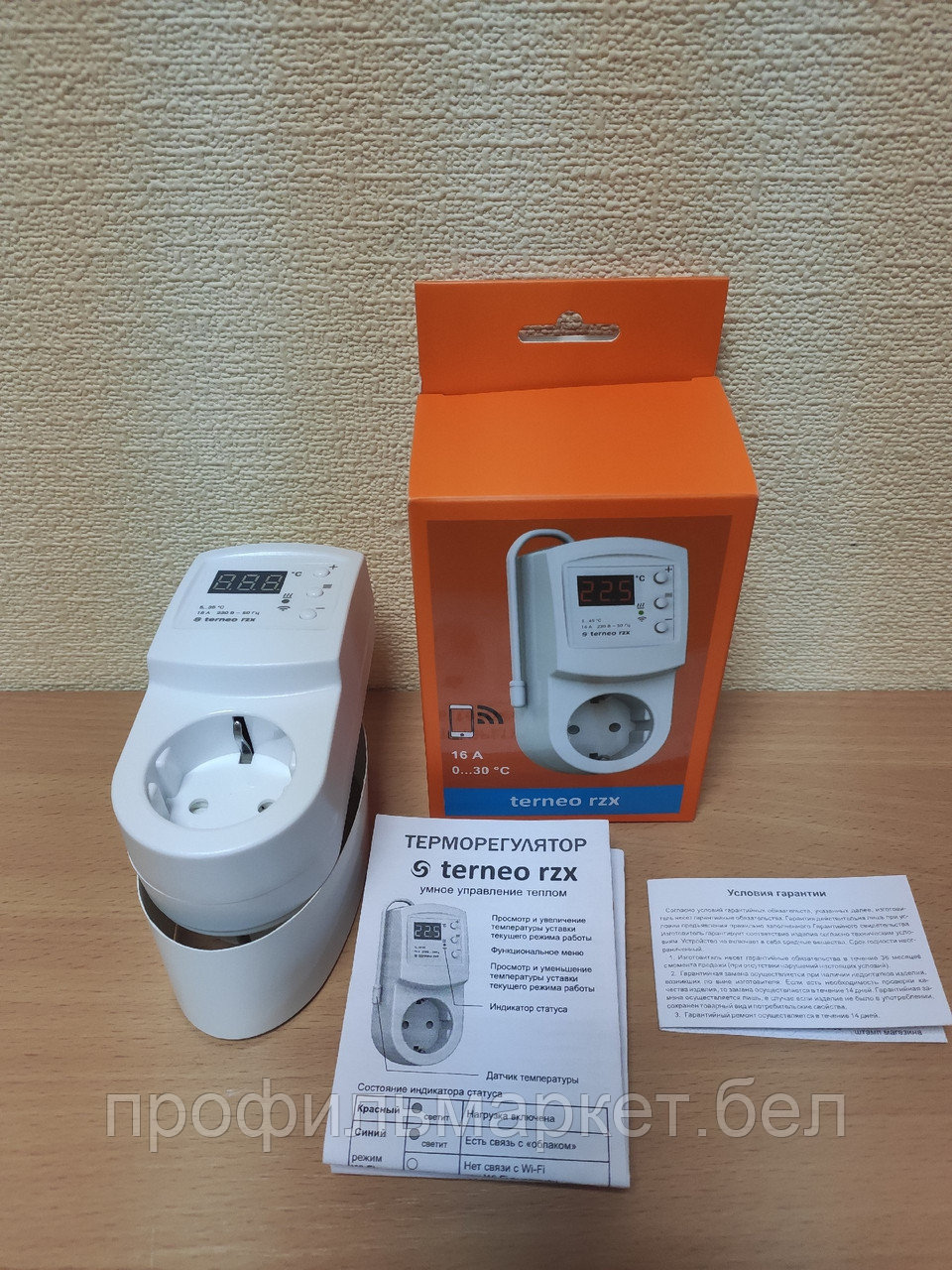 Терморегулятор розеточный с Wi-Fi Terneo rzx - фото 1 - id-p152522353