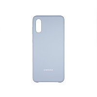 Soft-touch бампер Silicone Cover для Samsung Galaxy A02 / M02 васильковый