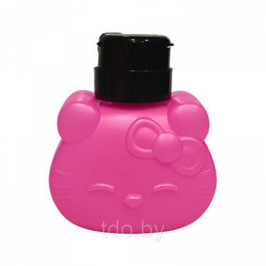 Дозатор для жидкостей с помпой Hello Kitty, розовый, 180 мл