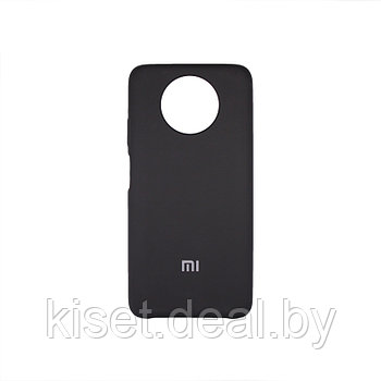 Soft-touch бампер Silicone Cover для Xiaomi Redmi Note 9T черный