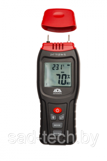 Измеритель влажности и температуры контактный ADA ZHT 70 - фото 1 - id-p152540640