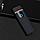 Электронная импульсно дуговая, светящаяся USB-зажигалка Волк (Сенсорная, черная) Lighter USB дуга, фото 4
