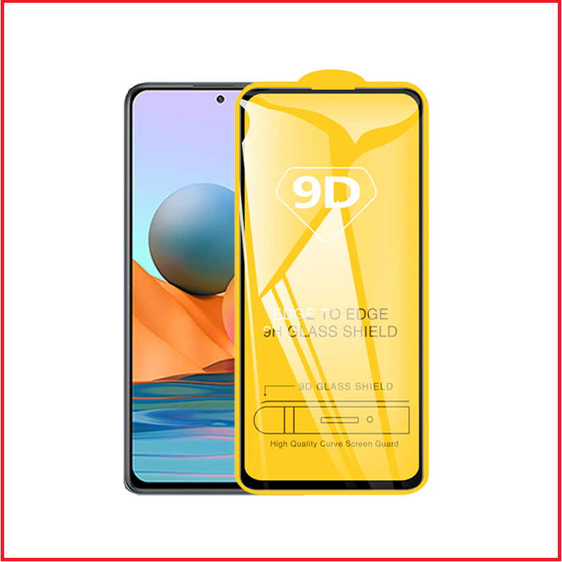 Защитное стекло Full-Screen для Xiaomi Redmi Note 10 Pro ( 5D-9D с полной проклейкой ) черный