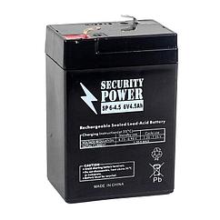 Аккумуляторная батарея (АКБ) марки Security Power SP 6-4.5 6V/4.5Ah (КИТАЙ) гелевый
