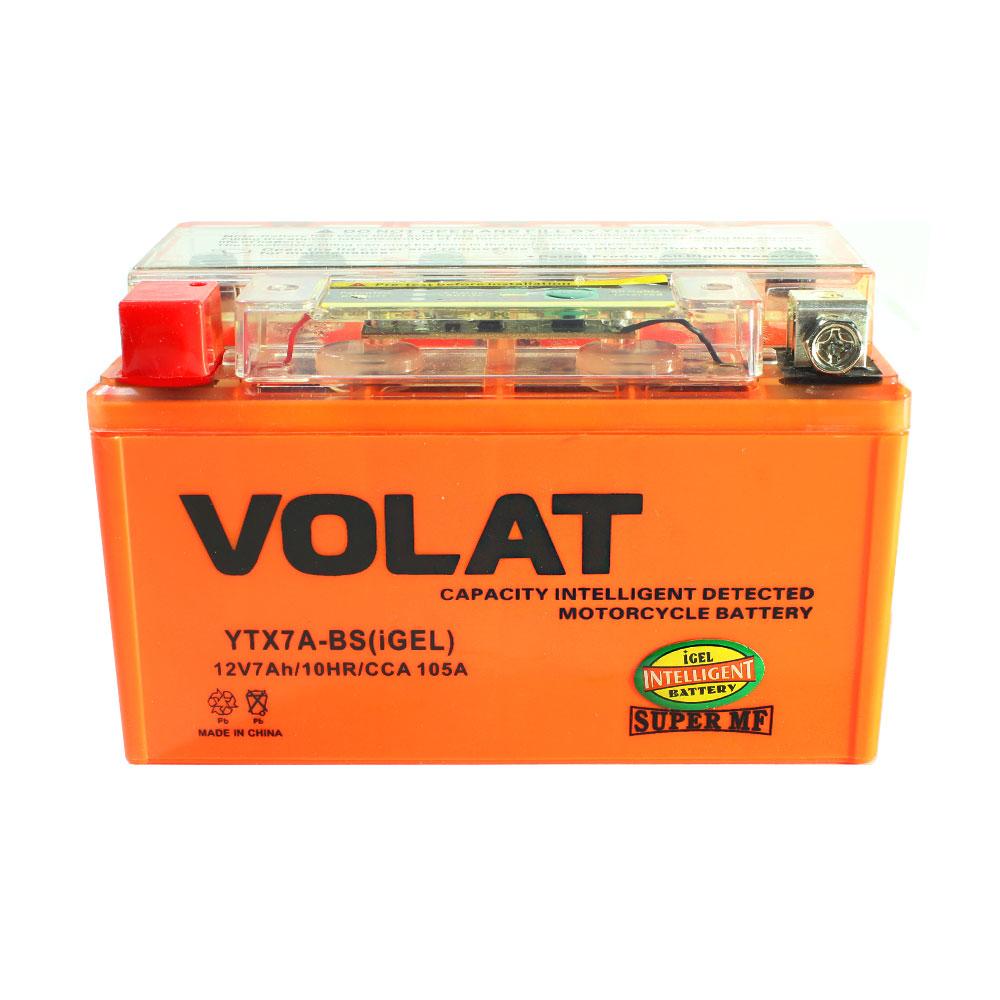 Аккумулятор (АКБ) VOLAT YTX7A-BS (MF) L+ (КИТАЙ)