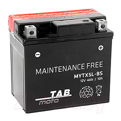 Аккумуляторная батарея марки  TAB MYTX 5YTX5L-BS (MF) L+, 117515 (КИТАЙ)