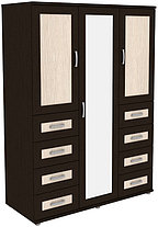 Шкаф для одежды с зеркалом 413.10 модульная система Гарун (3 варианта цвета) фабрика Уют сервис, фото 3