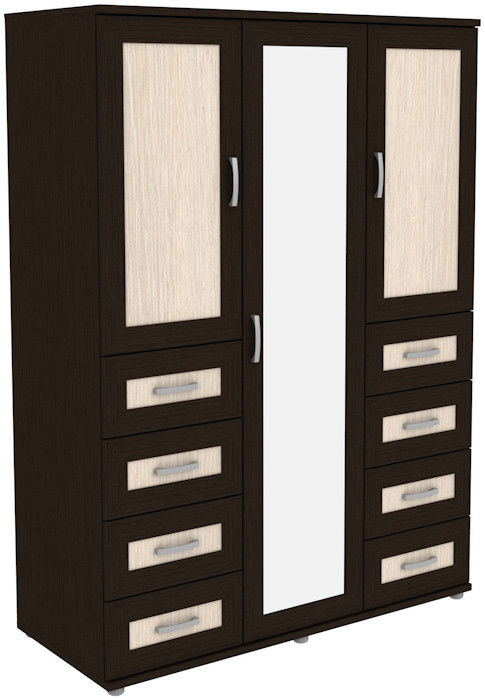 Шкаф для одежды с зеркалом 413.10 модульная система Гарун (3 варианта цвета) фабрика Уют сервис - фото 3 - id-p152549856