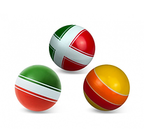 Мяч "Классика" диаметр 100мм, ручное окрашивание, цвета в ассортименте, арт.РЗ-100