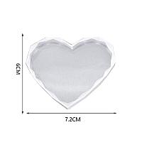 Молд силиконовый подставка сердце граненное малое 7*8см 050525