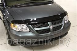 Дефлектор капота VSTAR Dodge Grand Caravan V 2007-2010 с загибом. РАСПРОДАЖА - фото 1 - id-p152563216