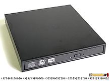 Внешний оптический накопитель CD привод 3Q Slim DVD RW Drive T104H-TB (USB 2.0, черный)