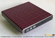 Внешний оптический накопитель CD привод 3Q Slim DVD RW Drive T108-JR (USB 2.0, кожаный красный)