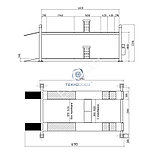 Подъемник 4-хст. г/п 4т,эл/гидр. с траверсой ES4D-4, фото 2