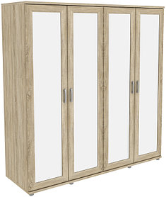 Шкаф для одежды с зеркалами 414.02 модульная система Гарун (3 варианта цвета) фабрика Уют сервис