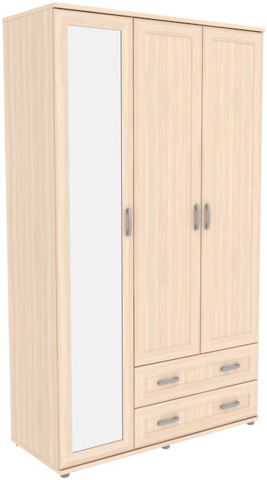 Шкаф для одежды с зеркалом 513.08 модульная система Гарун (3 варианта цвета) фабрика Уют сервис