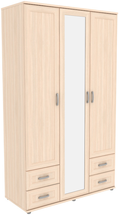 Шкаф для одежды с зеркалом 513.10 модульная система Гарун (3 варианта цвета) фабрика Уют сервис