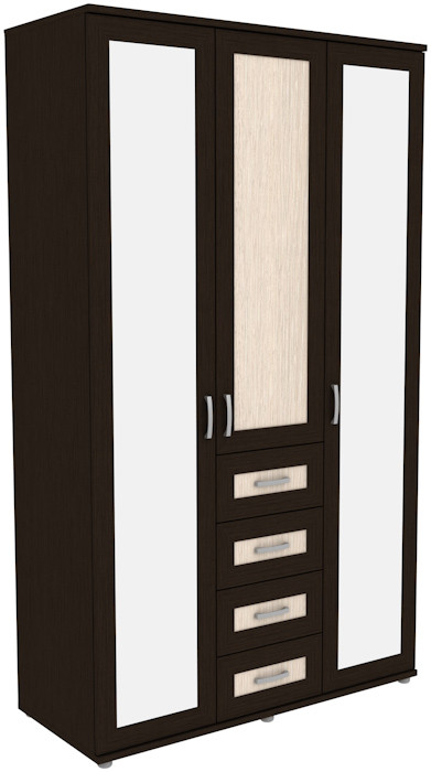Шкаф для одежды с зеркалами 513.06 модульная система Гарун (3 варианта цвета) фабрика Уют сервис - фото 3 - id-p152579565