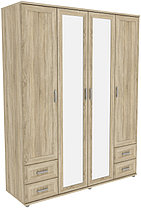 Шкаф для одежды с зеркалами 514.08 модульная система Гарун (3 варианта цвета) фабрика Уют сервис, фото 2