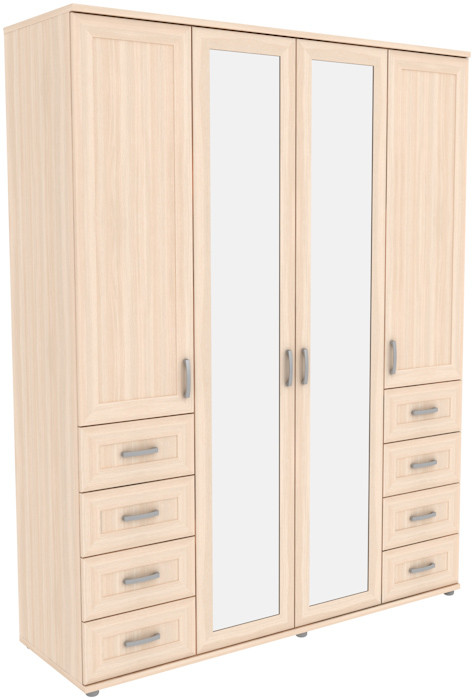 Шкаф для одежды с зеркалами 514.06 модульная система Гарун (3 варианта цвета) фабрика Уют сервис - фото 1 - id-p152579672