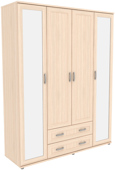 Шкаф для одежды с зеркалами 514.04 модульная система Гарун (3 варианта цвета) фабрика Уют сервис