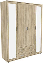 Шкаф для одежды с зеркалами 514.04 модульная система Гарун (3 варианта цвета) фабрика Уют сервис, фото 3