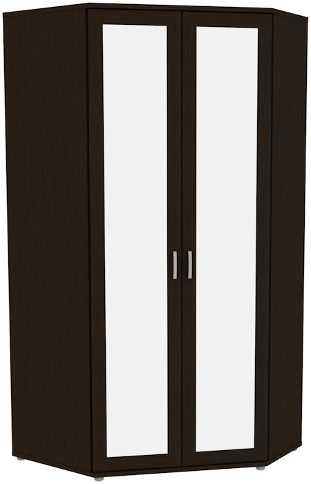 Несимметричный угловой шкаф с зеркалами 535.02 модульная система Гарун (3 варианта цвета) фабрика Уют сервис - фото 3 - id-p152579796