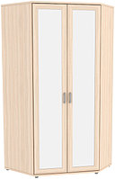 Несимметричный угловой шкаф с зеркалами 535.02 модульная система Гарун (3 варианта цвета) фабрика Уют сервис