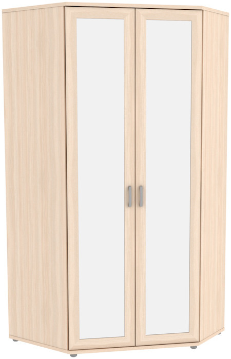 Несимметричный угловой шкаф с зеркалами 535.02 модульная система Гарун (3 варианта цвета) фабрика Уют сервис - фото 1 - id-p152579796