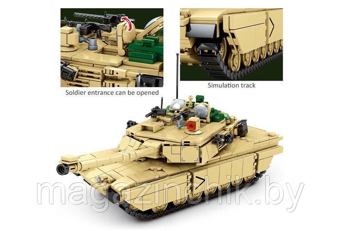 Конструктор Основной боевой танк M1A2 Абрамс SY0100,1052 дет., аналог Лего - фото 6 - id-p152579969