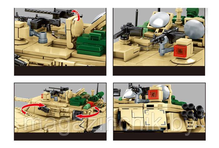 Конструктор Основной боевой танк M1A2 Абрамс SY0100,1052 дет., аналог Лего - фото 4 - id-p152579969