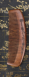 Расческа для волос из сандалового дерева с узкими зубьями