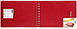 Блокнот на гребне А5 OfficeSpace Base, обложка - пластик, красный, 60 листов, клетка, фото 6