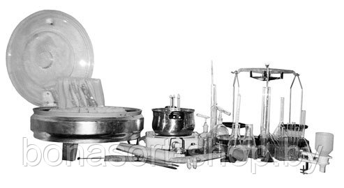 Набор лабораторной посуды и приборов для контроля качества молока