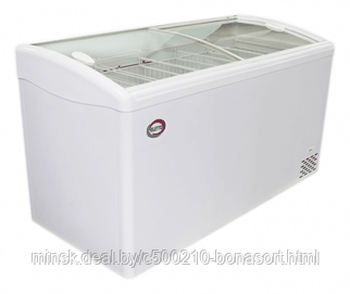 ЛАРЬ С ИЗОГНУТОЙ СТЕКЛЯННОЙ КРЫШКОЙ ELETTO 450С