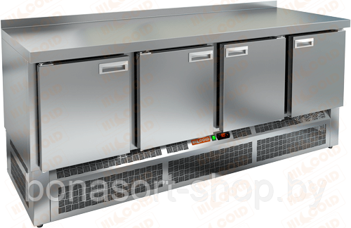 Стол холодильный с полимерным покрытием (RAL 7004) Hicold GNE 1111/TN W