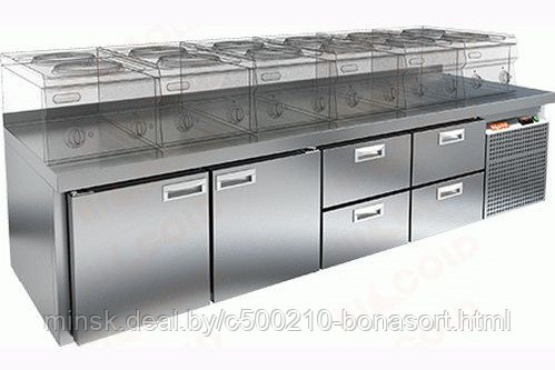 Стол холодильный Hicold GN 1122/TN LT SH