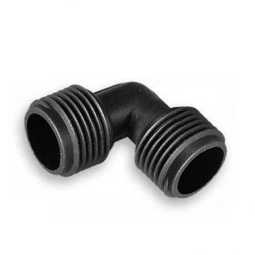 Соединитель-колено с двумя наружными резьбами 3/4", фото 2