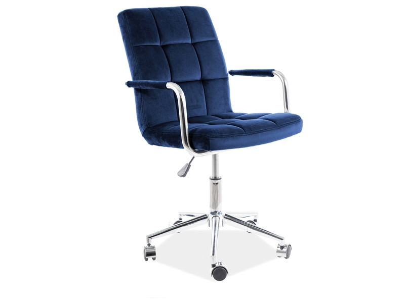 Кресло компьютерное SIGNAL Q-022 VELVET BLUVEL 86 (темно-синий)
