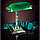 Лампа настольная подстпвка зеленый МРАМОР, фото 2